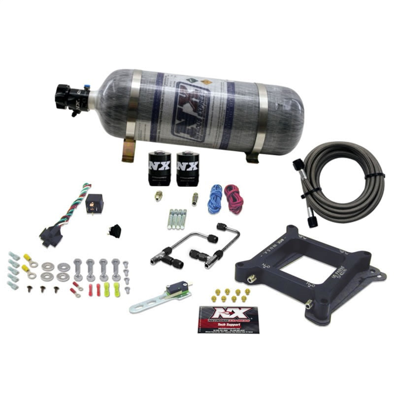 Nitrous Express 4150 Gemini Stage 6 Nitrous Kit (50-300HP) w/Composite Bottle-thumbmail-2