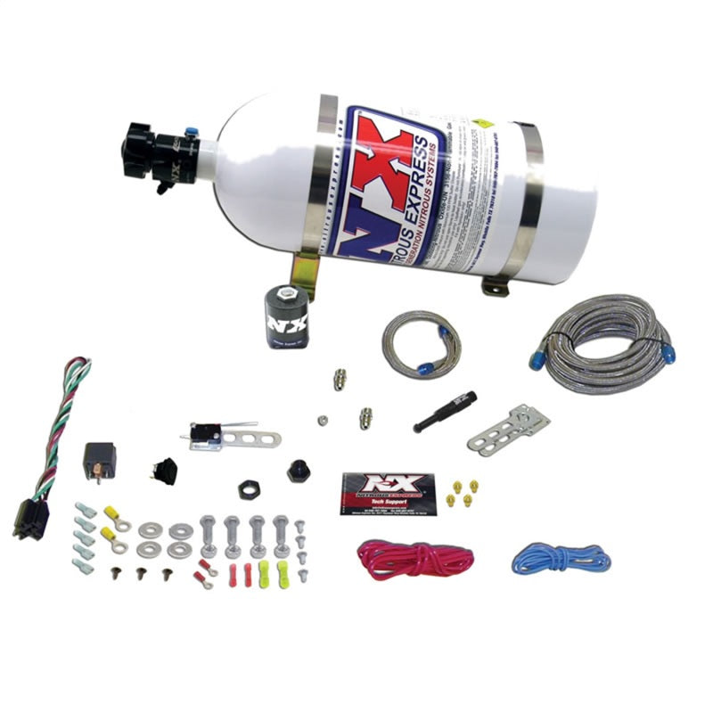 Nitrous Express Dry EFI Single Nozzle Nitrous Kit (35-150HP) w/15lb Bottle-thumbmail-2