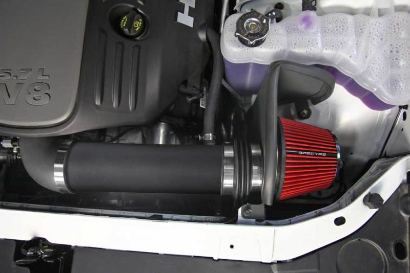 Spectre 11-19 Dodge Challenger/Charger 5.7L V8 Air Intake Kit - Black w/Black Filter-thumbmail-3