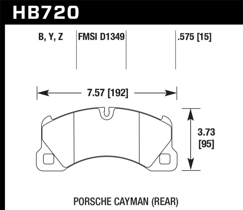 Hawk 10-16 Porsche Panamera / 08-15 Porsche Cayenne Performance Ceramic Street Front Brake Pads-thumbmail-4