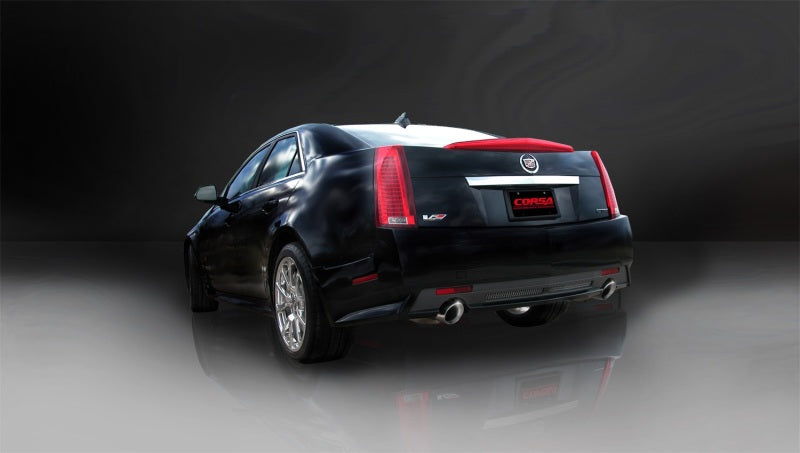Corsa 09-13 Cadillac CTS Sedan V 6.2L V8 Polished Touring Axle-Back Exhaust-thumbmail-4