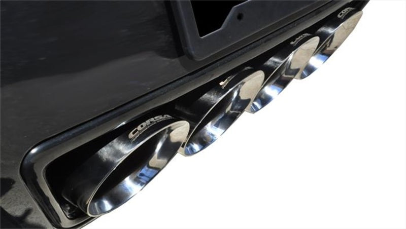 Corsa 2015 Corvette Z06 2.75in Axle Back Exhaust Polished Dual Rear Exit Quad 4.5in Tip (Sport)-thumbmail-2