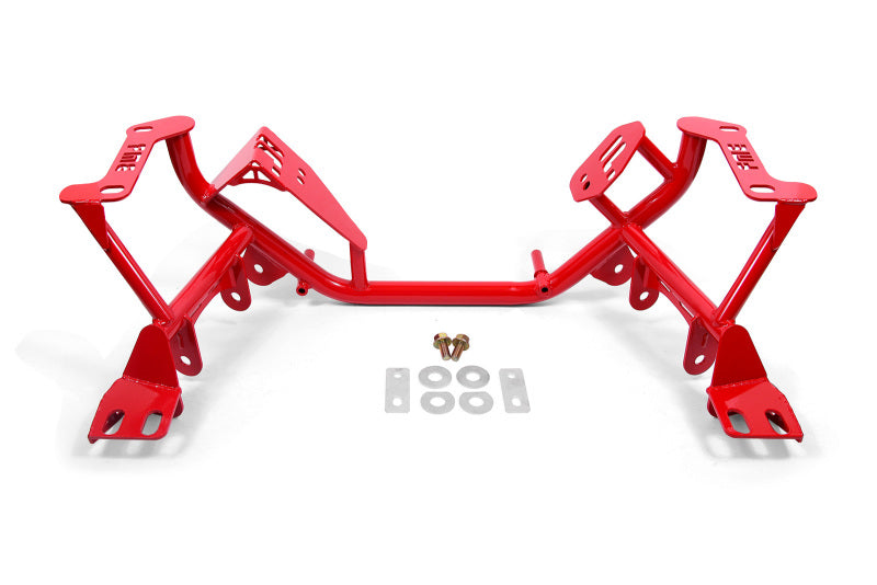 BMR 79-95 Ford Mustang K-Member Standard Version w/ Coilover Perches - Red-thumbmail-1