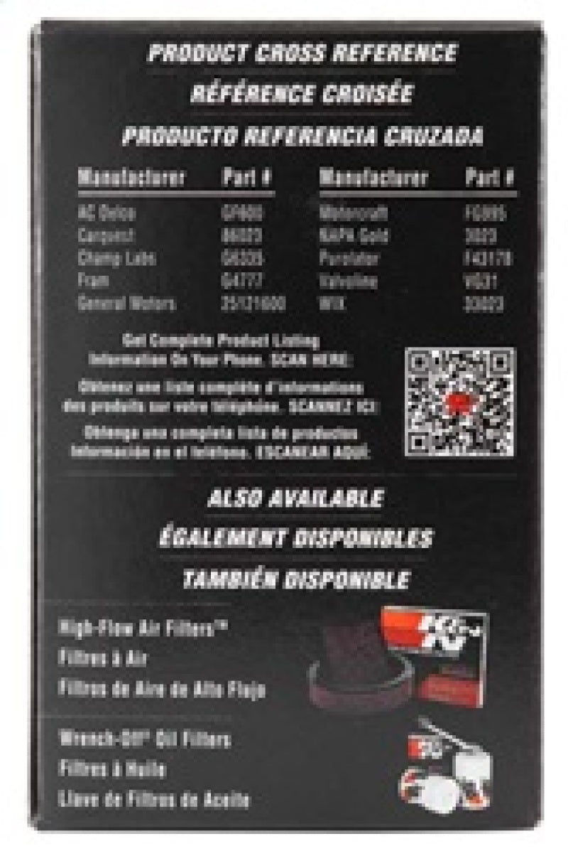 K&N Cellulose Media Fuel Filter 2.125in OD x 4.281in L-thumbmail-12