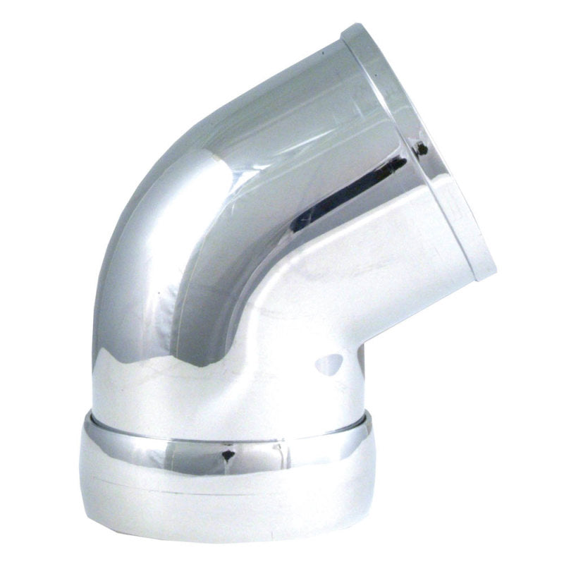 Spectre Universal Intake Elbow Tube (ABS) w/Collar 3in. OD / 60 Degree - Chrome-thumbmail-2