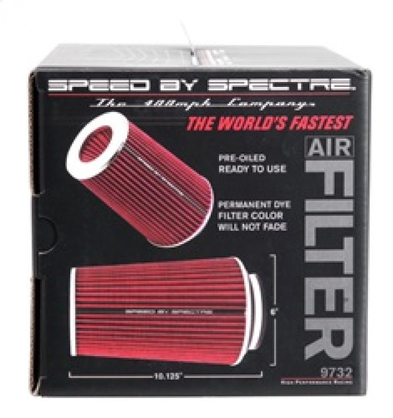 Spectre Adjustable Conical Air Filter 9-1/2in. Tall (Fits 3in. / 3-1/2in. / 4in. Tubes) - Red-thumbmail-18