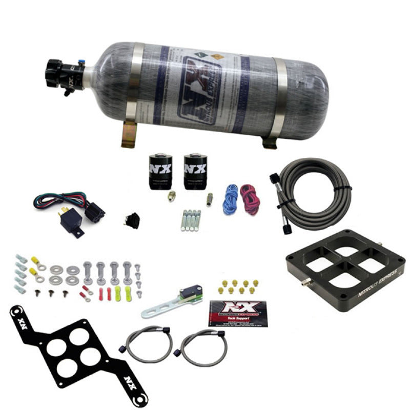 Nitrous Express Dominator Single Entry Crossbar Pro-Power Nitrous Kit (100-500HP) w/Comp Bottle-thumbmail-1