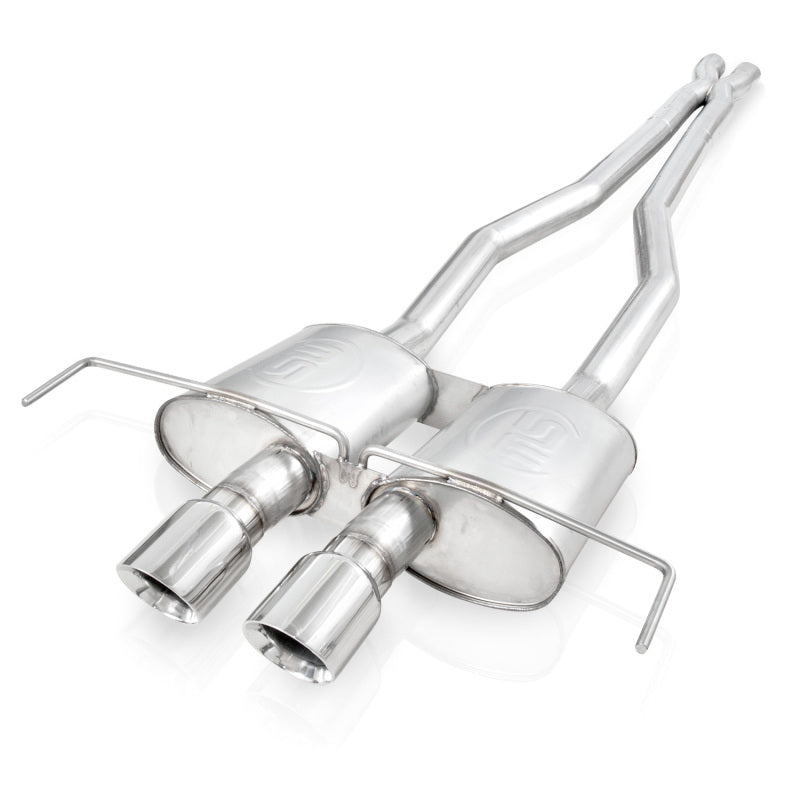 Stainless Works 2009-15 Cadillac CTS-V Coupe 3in Catback System X-Pipe Chambered Mufflers 4in Tips-thumbmail-2
