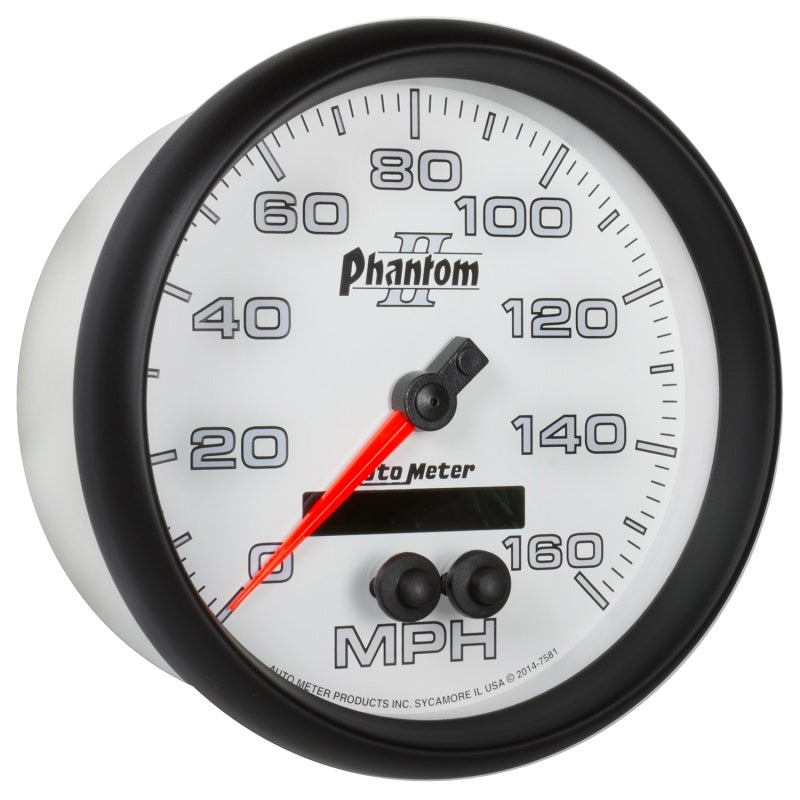 Autometer Phantom II 5in 0-140MPH In-Dash Electronic GPS Programmable Speedometer-thumbmail-5