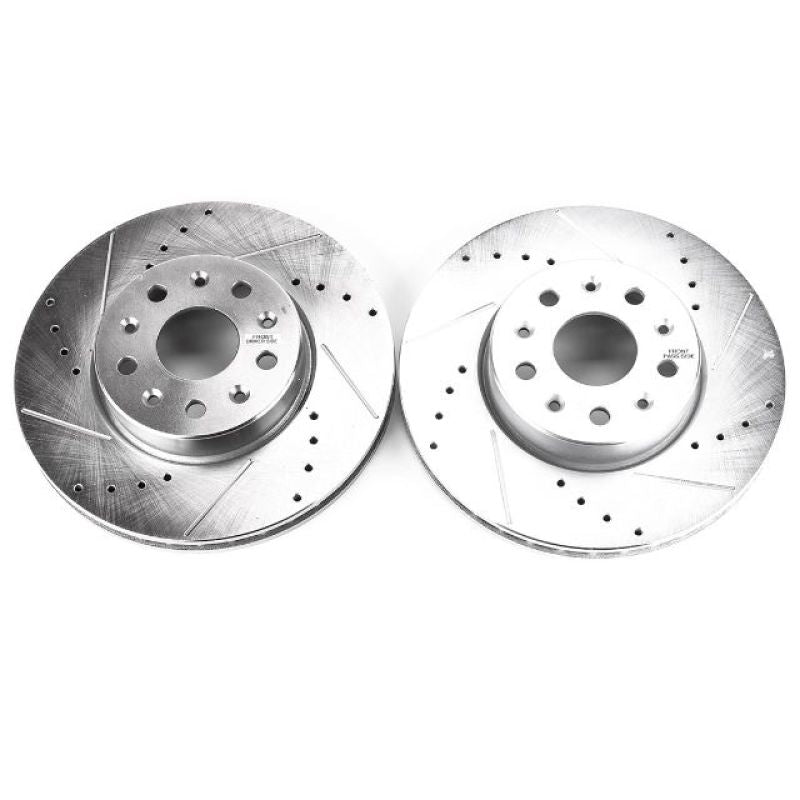 Power Stop 16-19 Chevrolet Camaro Front Evolution Drilled & Slotted Rotors - Pair-thumbmail-1