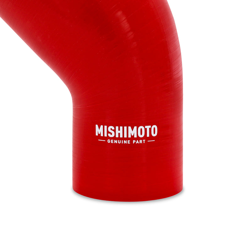 Mishimoto Silicone Reducer Coupler 45 Degree 3.5in to 4in - Red-thumbmail-3