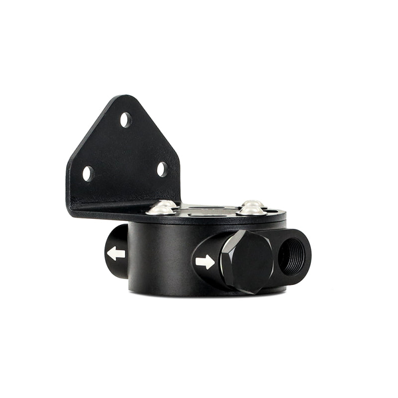 Mishimoto M20 x 1.5 - Remote Oil Filter Mount - Black-thumbmail-7