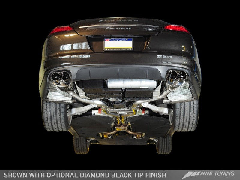 AWE Tuning Porsche Panamera S/4S Touring Edition Exhaust System - Polished Silver Tips-thumbmail-3
