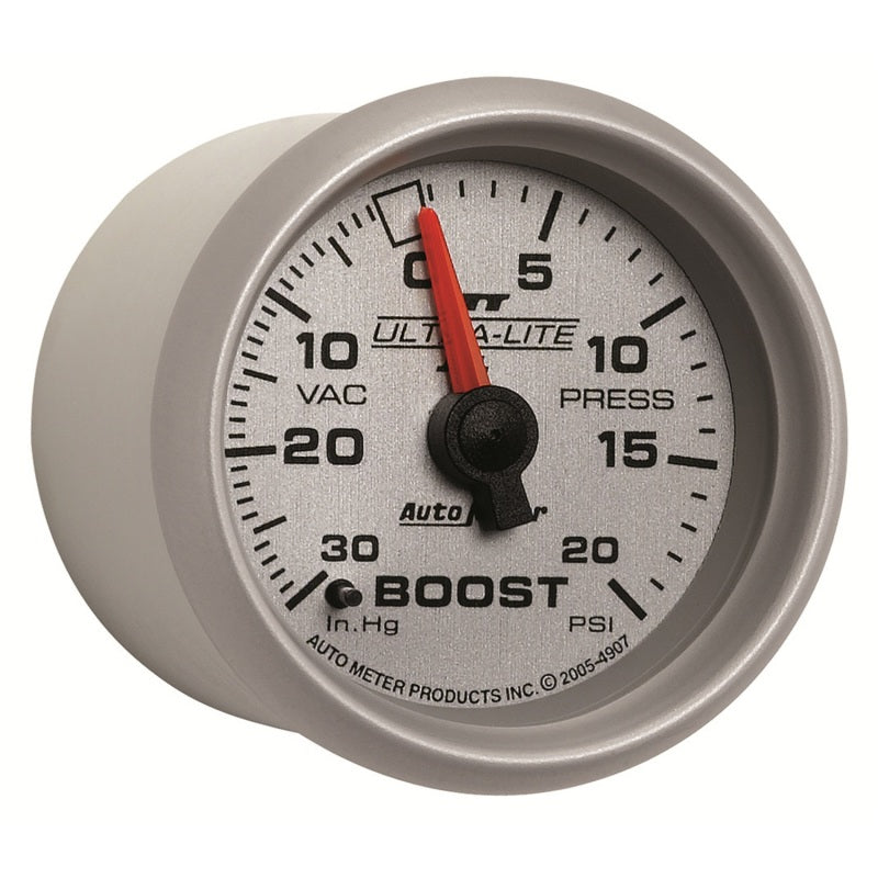 Autometer Ultra-Lite II 52mm 30 in Hg/20 psi Mechanical Boost/Vacuum Gauge-thumbmail-2