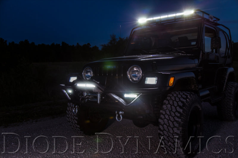 Diode Dynamics 12 In LED Light Bar Single Row Straight Clear Driving (Pair) Stage Series-thumbmail-6