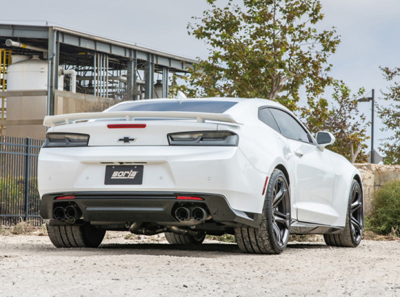 Borla 17-18 Chevrolet Camaro ZL1 6.2L V8 Atak Catback Exhaust w/ Dual Mode Valves CF Black Anod-thumbmail-2
