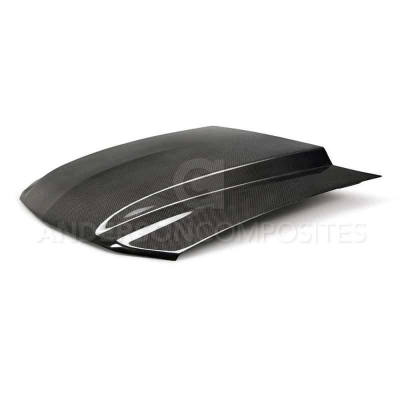 Anderson Composites 10-12 Ford Mustang Type-CJ 3in Carbon Fiber Cowl Hood-thumbmail-7