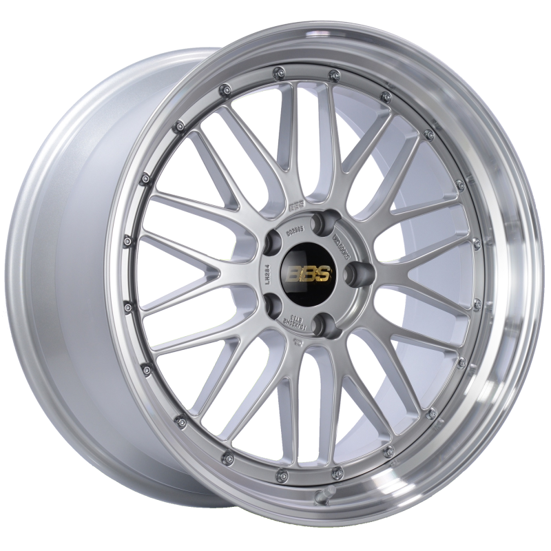 BBS LM 20x10 5x120 ET33 Diamond Silver Center Diamond Cut Lip Wheel -82mm PFS/Clip Required-thumbmail-2