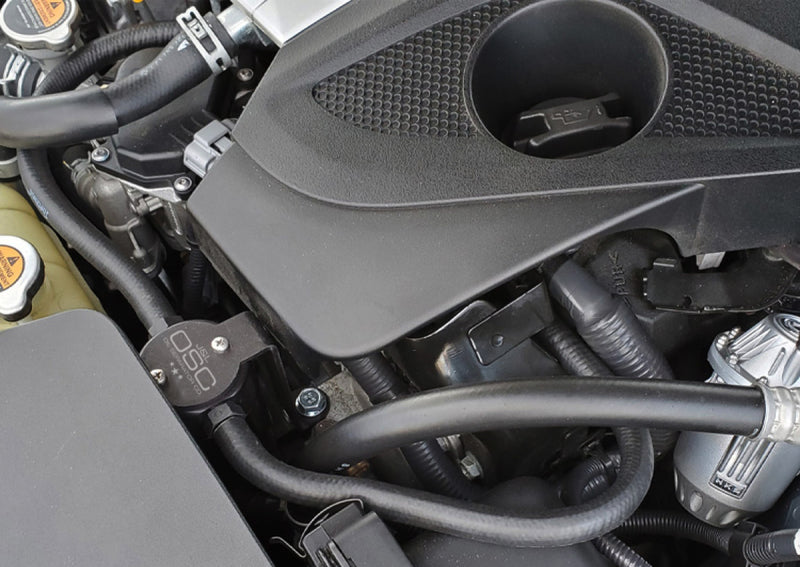 J&L 16-21 Infiniti Q50/Q60 3.0T Oil Separator 3.0 Driver Side - Black Anodized-thumbmail-2
