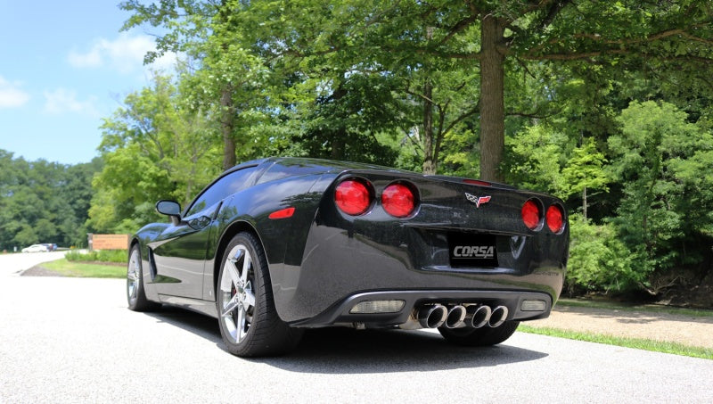 Corsa 09-13 Chevrolet Corvette (C6) 6.2L Polished Sport Axle-Back Exhaust w/4.5in Tips-thumbmail-3