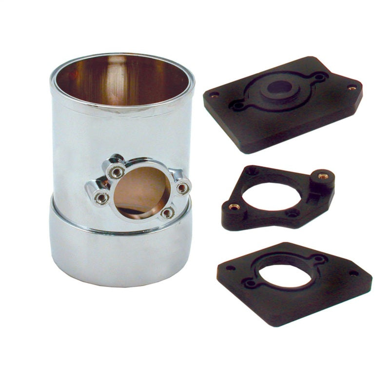 Spectre Air Flow Sensor Mount 3in. w/Collar - Chrome-thumbmail-2