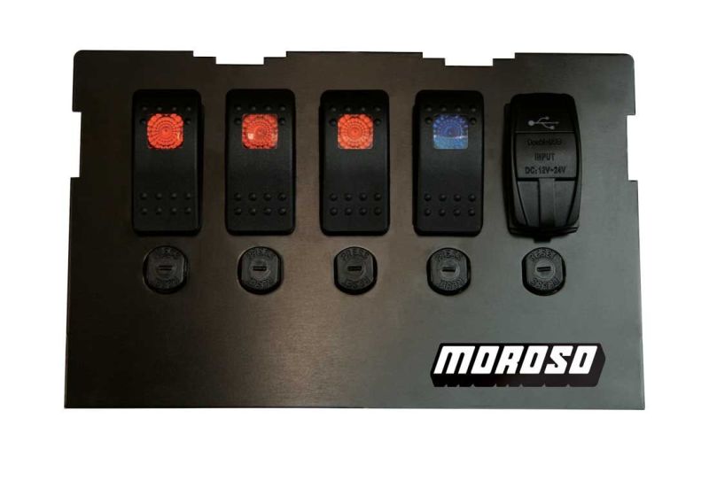 Moroso 99-04 Mazda Miata NB Radio Pocket Block Off Plate With Switches-thumbmail-2
