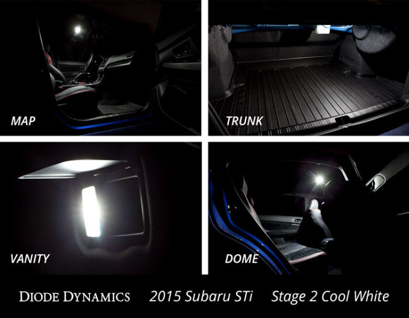Diode Dynamics 15-19 Subaru WRX Interior Light Kit Stage 1 - Blue-thumbmail-4