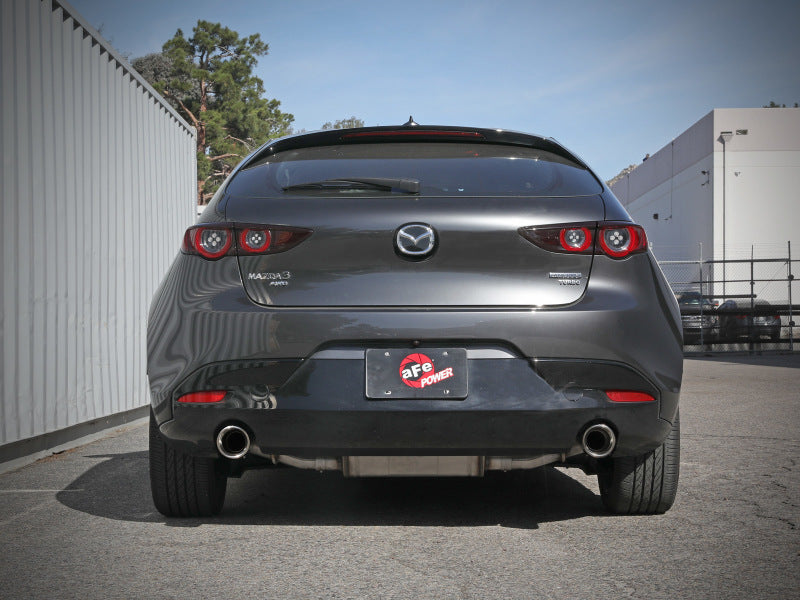 aFe 19-22 Mazda 3 L4 2.5L Takeda 3in to 2-1/2in 304 Stainless Steel Axle-Back Exhaust w/Polished Tip-thumbmail-2
