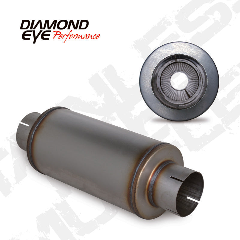 Diamond Eye MFLR 4inID SGL IN/SGL OUT 7inDIA X 14in BODY 20in LENGTH PERF SLOTTED ENDS 409 SS-thumbmail-3