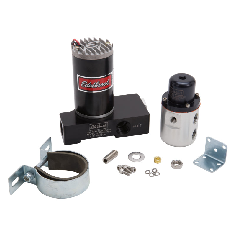 Edelbrock Fuel Pump 1792 And Regulator 1727 Combo Carbureted 160 GPH 5-10 PSI-thumbmail-2