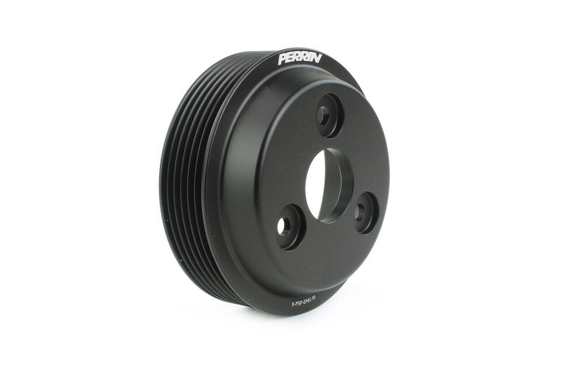 Perrin 15-22 Subaru WRX / 14-18 FXT / 18-21 Crosstrek Lightweight Water Pump Pulley - Black-thumbmail-3