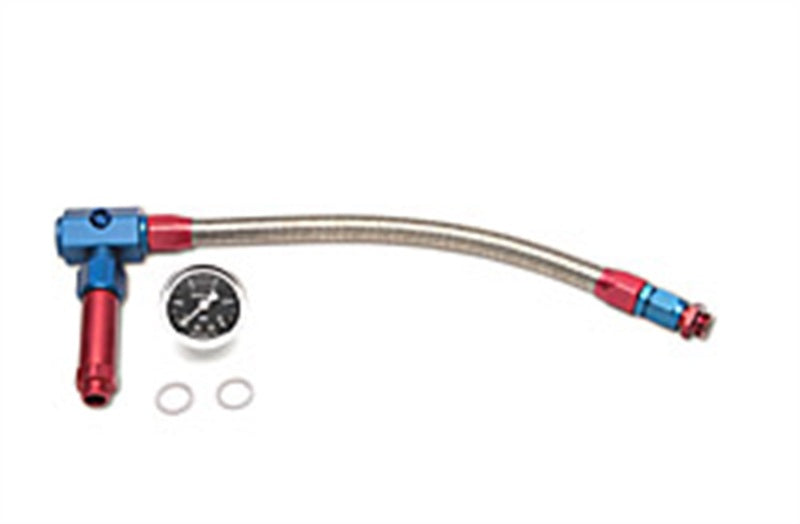 Russell Performance -6 AN to 3/8in Female NPT ProFlex Demon Carb Dual Inlet Carb Kit (Red/Blue)-thumbmail-2