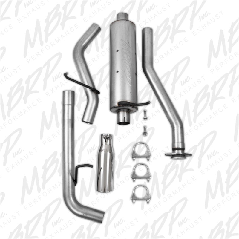 MBRP 04-11 Chevy Colorado / GMC Canyon 2.8L/2.9L/3.5L/3.7L Cat Back Single Side Aluminized Exhaust-thumbmail-9