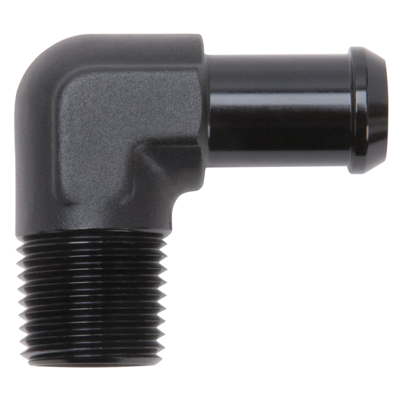 Edelbrock Hose End 90-Deg 1/2In NPT to 5/8In Barb Black Anodize-thumbmail-7
