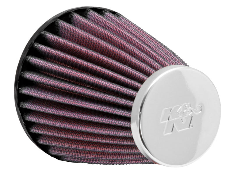 K&N Universal Chrome Filter 2.063in Flange ID x 3.5in Base OD x 2in Top OD x 4in H-thumbmail-4