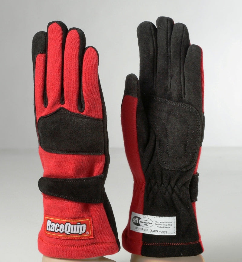 RaceQuip Red 2-Layer SFI-5 Glove - Medium-thumbmail-1
