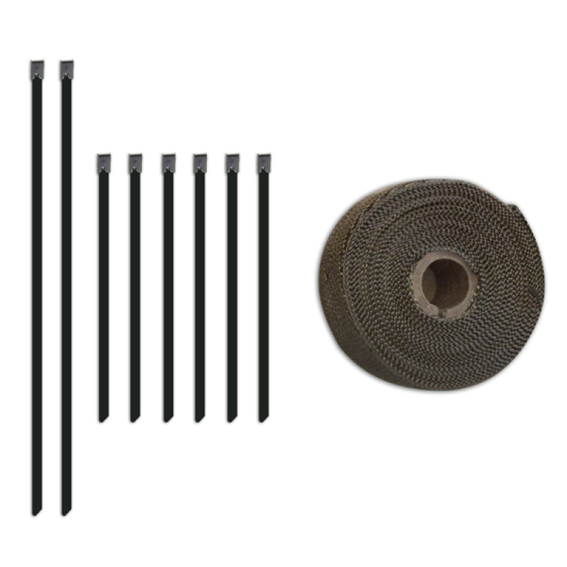 Mishimoto 2 inch x 35 feet Heat Wrap with Stainless Locking Tie Set-thumbmail-2