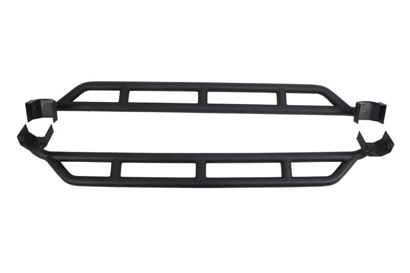 Fishbone Offroad 07-18 Jeep JK 2 Door Wrangler JK Steel Rock Sliders - Blk Textured Powdercoat-thumbmail-2