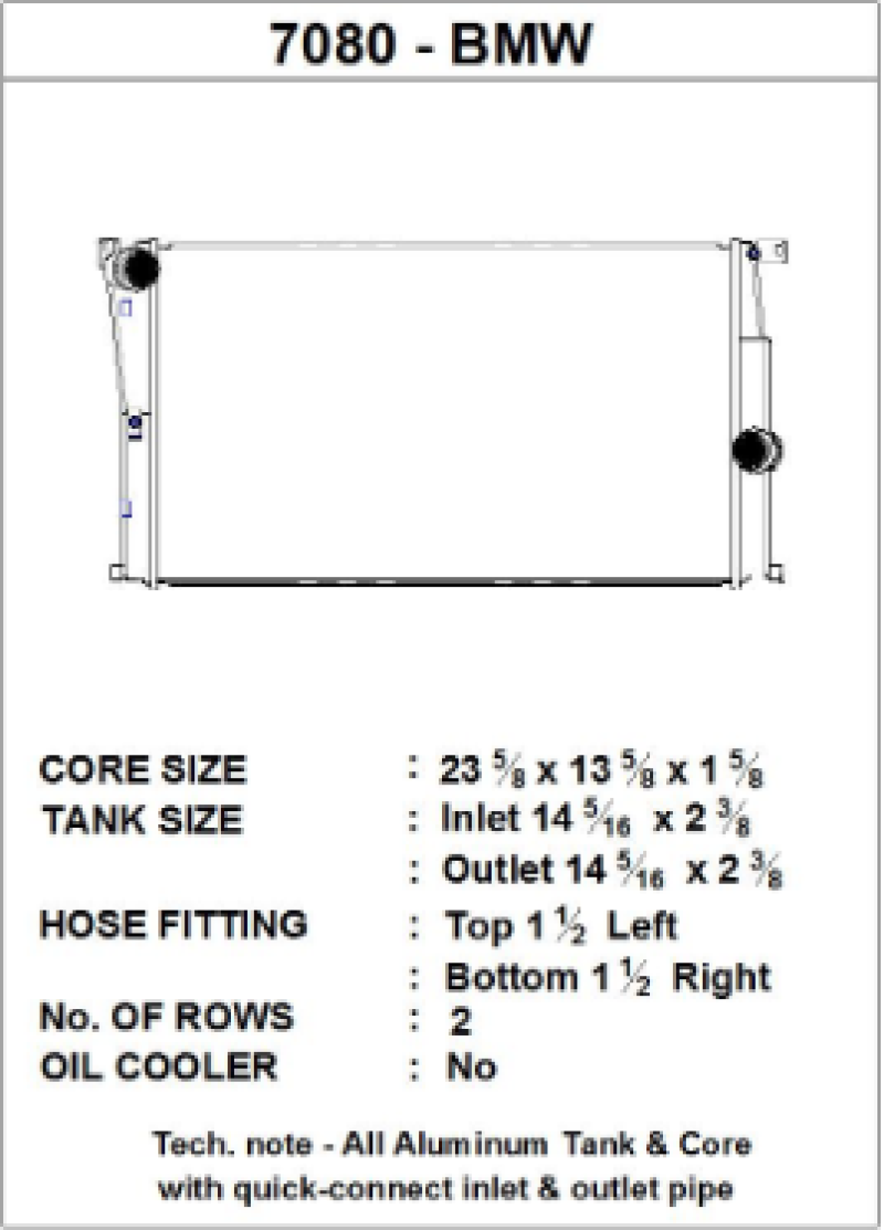 CSF BMW 2 Seires (F22/F23) / BMW 3 Series (F30/F31/F34) / BMW 4 Series (F32/F33/F36) M/T Radiator-thumbmail-3