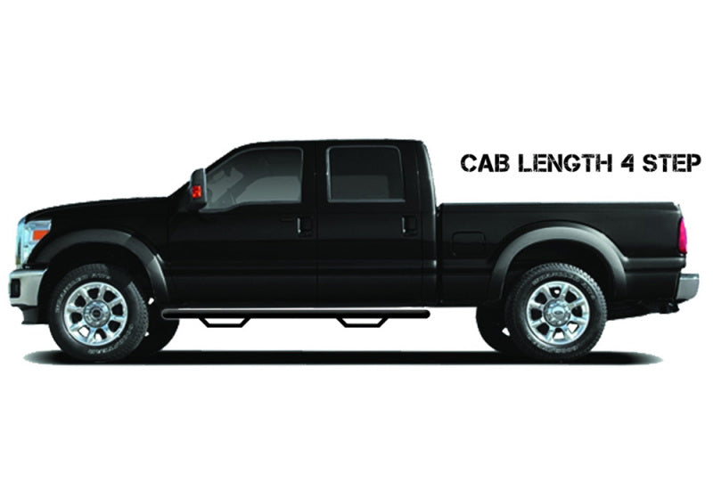 N-Fab Nerf Step 15-17 GMC - Chevy Canyon/Colorado Ext. Cab - Tex. Black - Cab Length - 3in-thumbmail-4