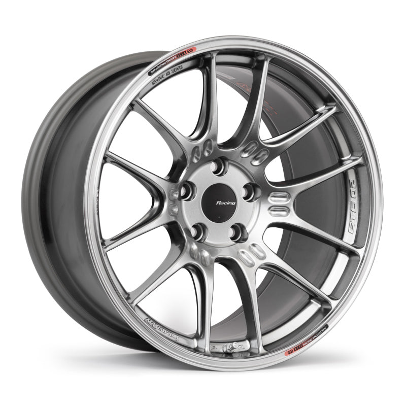 Enkei GTC02 19x10.5 5x114.3 15mm Offset 75mm Bore Hyper Silver Wheel-thumbmail-1