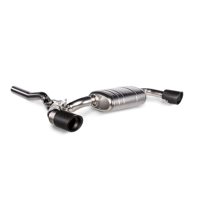 Akrapovic 2020+ BMW M135i / 2020 X2 M35i / Mini Clubman All4 Slip-On Line (Titanium) w/Carbon Tips-thumbmail-1