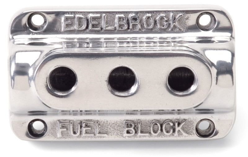 Edelbrock Fuel Block Triple Polished-thumbmail-4