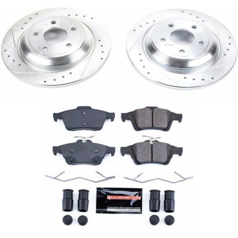 Power Stop 16-18 Ford Focus Rear Z23 Evolution Sport Brake Kit-thumbmail-1