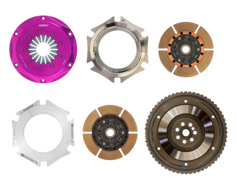 Exedy 2010-2012 Hyundai Genesis Coupe L4 Hyper Twin Cerametallic Clutch Sprung Center Disc-thumbmail-5