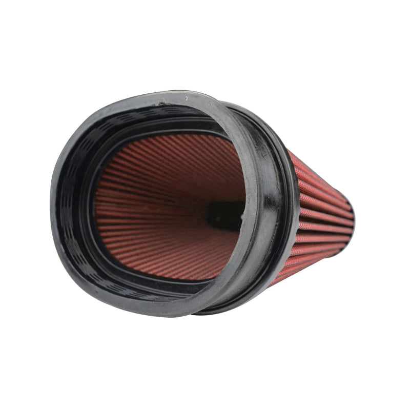 Injen 8-Layer Oiled Cotton Gauze Air Filter/ Oval ID Oval Base/5.55in Media HT/7in x 2.75in Oval Top-thumbmail-3