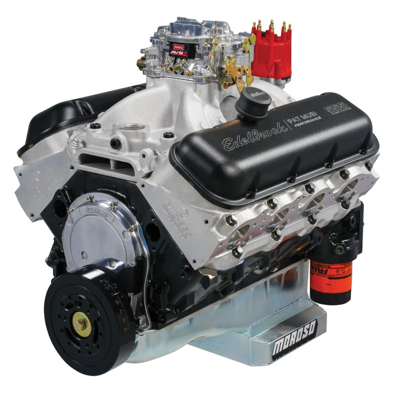 Edelbrock Crate Engine Edelbrock/Pat Musi 555 RPM XT BBC 675 HP Stock Exhaust Port Location-thumbmail-19