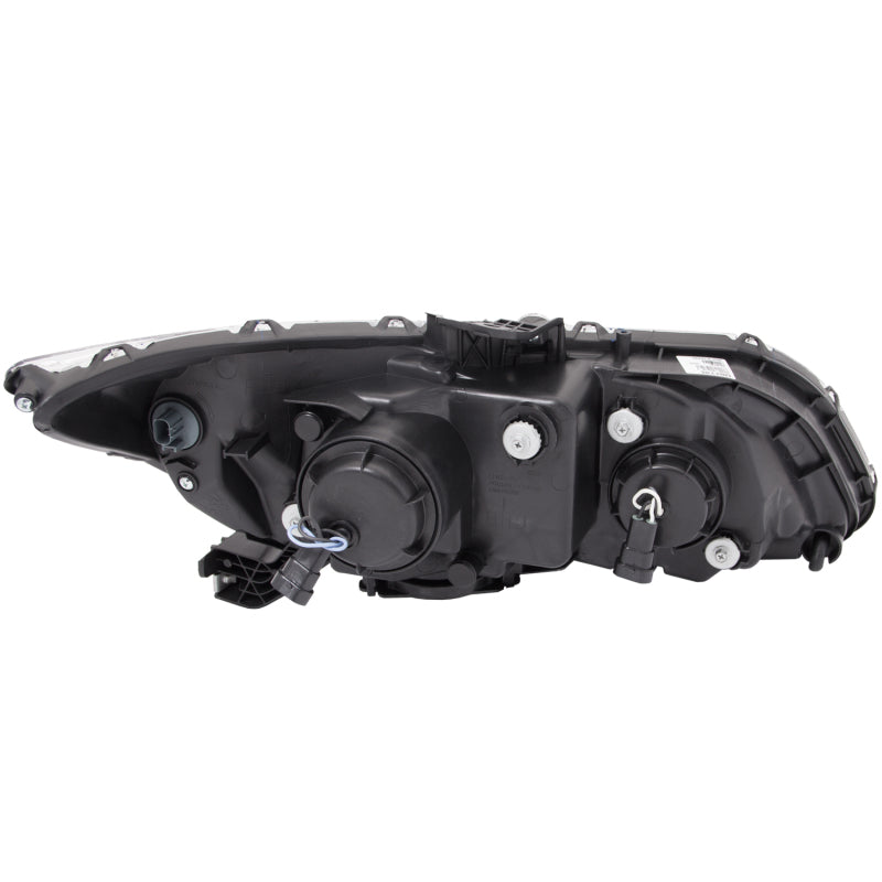 ANZO 2012-2015 Honda Civic Projector Headlights w/ U-Bar Black-thumbmail-6