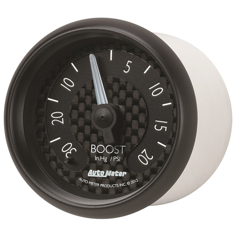 Autometer GT Series 52mm Mechanicl 30 In Hg/20 psi Vacuum/Boost Gauge-thumbmail-6