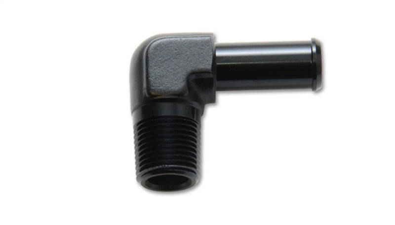 Vibrant 3/8 NPT to 1/2in Barb Straight Fitting 90 Deg Adapter - Aluminum-thumbmail-2